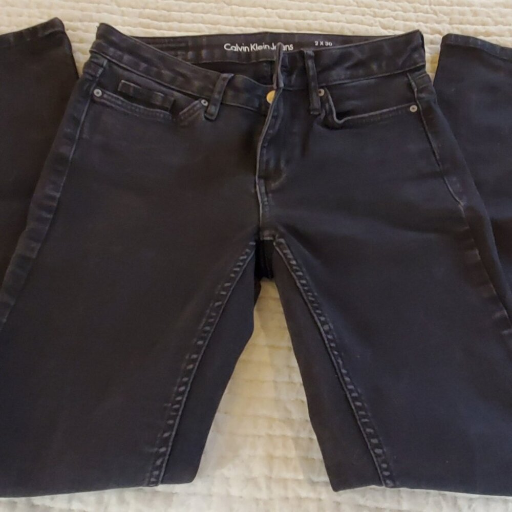 Calvin Klein Ultimate Skinny Jeans, Black, 2x30